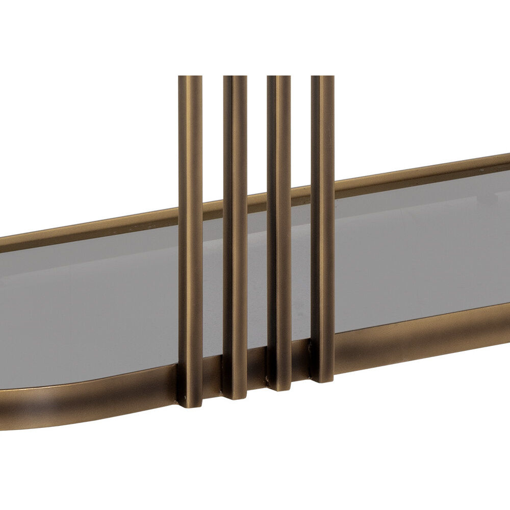 Naxos 50.5 X 18 inch White / Rustic Bronze Console Table